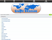 Tablet Screenshot of globalvitamins.ca